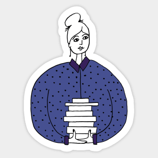 Life is better with books Sticker